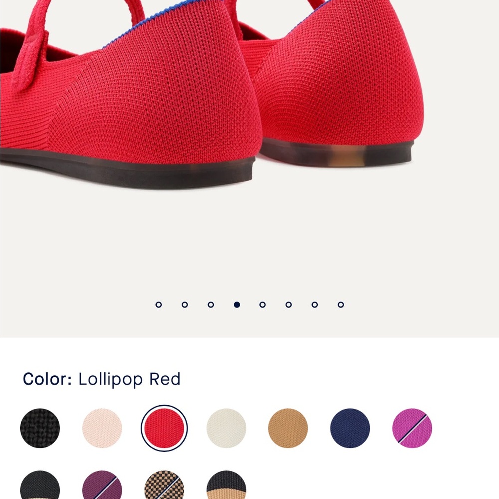 Rothy’s The Square Mary Jane in Lollipop Red (10) - Picture 11 of 11